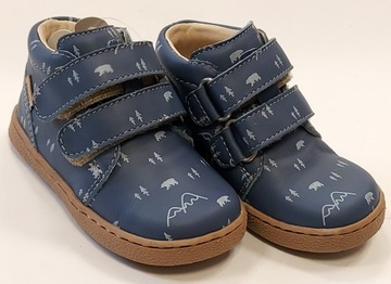 PÓŁBUTY PÓŁWYSOKIE ELASTYCZNE MIĘKKIE NIEBIESKI RZEPY MIDO R 25 W 15,80 CM