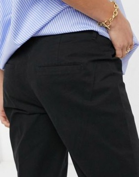 БРЮКИ ЖЕНСКИЕ ПРЯМЫЕ, ЧЕРНЫЕ 40 1DUN