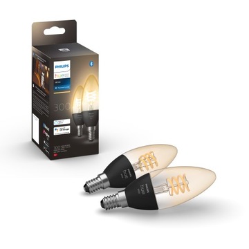 PHILIPS HUE White żarówka Filament E14 vintage x2