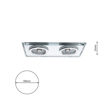 Встраиваемый люверсный светильник SQUARE EKOS926 Eco-light