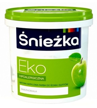 FARBA ŚNIEŻKA EKO AKRYLOWA do ścian i sufitów 1L BIAŁA