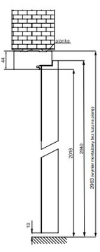 Двери Voster Milan с фиксированной коробкой 60