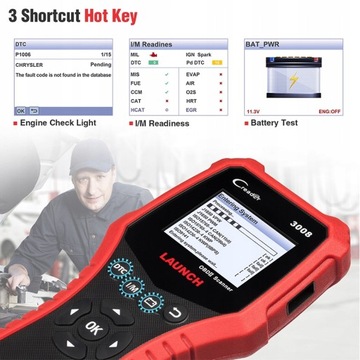 ЗАПУСК CR3008 OBD2 OBDII автоматический сканер X431