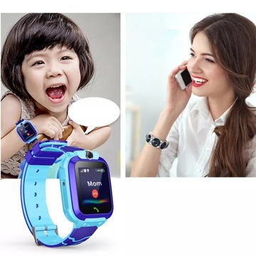 УМНЫЕ ЧАСЫ ДЛЯ ДЕТЕЙ SMARTWATCH LBS IP67 ТЕЛЕФОН SOS СИНИЙ