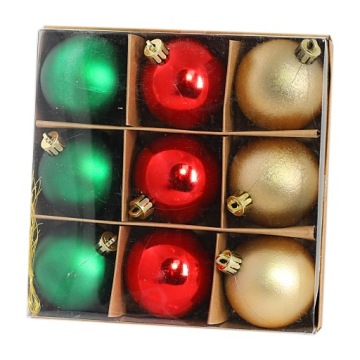 Елочные украшения из пластика, новогодние праздники, елочные украшения 4см/24шт, 2 цвета