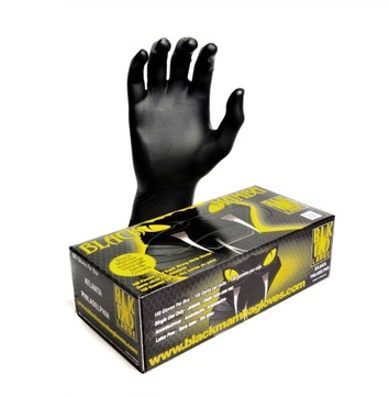 ЧЕРНЫЕ нитриловые перчатки MAMBA THICK M 100 шт.