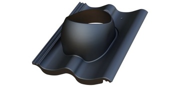 Вентиляционный камин 125 мм для вентиляции Parotec для Braas Baltic S - антрацита плитка