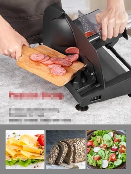 Электрическая слайсерка для хлеба, мяса, мясного ассорти и сыра AICOK SL-519N 200Вт