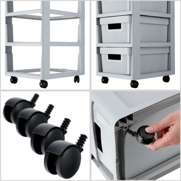 КНИЖНЫЙ ШКАФ ИЗОГНУТЫЙ КОМОД С 4 ЯЩИКАМИ 11 Л БЕСКОНЕЧНОСТЬ СЕРЫЙ