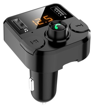 FM-передатчик Bluetooth, зарядное устройство для MP3 с ЖК-дисплеем и 2 USB-портами