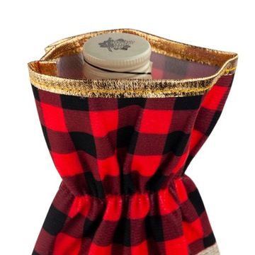 КОРПУС КРЫШКА ДЛЯ БУТЫЛКИ РОЖДЕСТВЕНСКАЯ СУМКА САНТА ПОДАРКИ ТКАНЬ ДЛЯ ВИНА