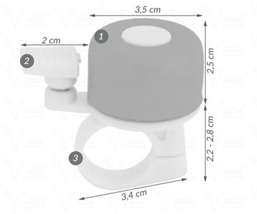 МАЛЕНЬКИЙ МЕТАЛЛИЧЕСКИЙ ВЕЛОСИПЕДНЫЙ ЗВОНОК, МАЛЕНЬКИЙ ЗЕЛЕНЫЙ, 3,5 см