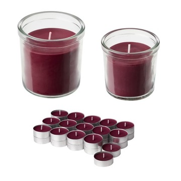 IKEA STORTSKON ZESTAW ŚWIEC ZAPACHOWYCH - JAGODY
