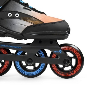 КОНЬКИ RY23 мужские роликовые коньки ABEC 9 90 мм 43