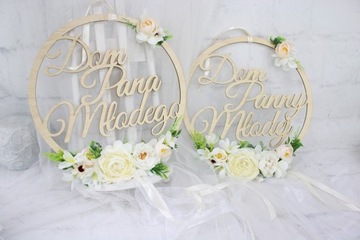 Wianek dekoracja na drzwi Dom Panny Młodej FIOLET