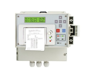 REJESTRATOR TEMPERATURY DR400 Z DRUKARKĄ, 2 CZUJNIKI