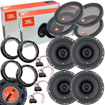 JBL 4 GŁOŚNIKI SAMOCHODOWE 165 mm dystans do VW PASSAT B5 GOLF 4 przód+ tył