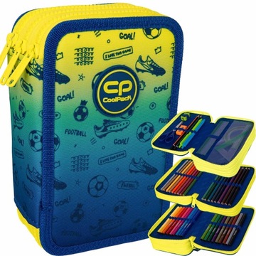 COOLPACK PIÓRNIK TRZYKOMOROWY WYPOSAŻENIE FOOTBALL
