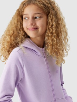 4F СВИТШОТ С КАПЮШОНОМ ДЛЯ ДЕВОЧЕК, ДЕТСКАЯ КУРТКА