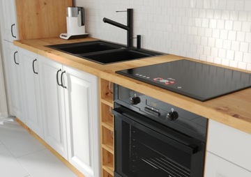 Кухонная мебель STILO 9, скандинавский стиль, белый матовый