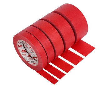 Taśma maskująca wodoodporna Red Tape CZERWONA 36 mm x 45 m |110°C | APP