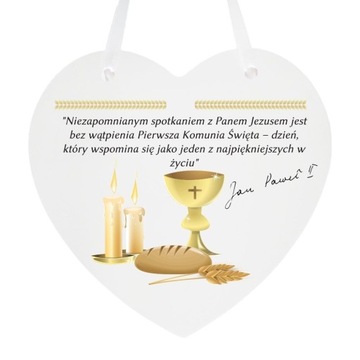 ZAWIESZKA DREWNIANA - PAMIĄTKA PIERWSZEJ KOMUNII