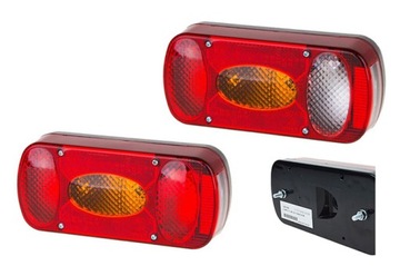 Zestaw lampa do przyczepki przyczepy busa bagażnika na rowery MD-36 L+P