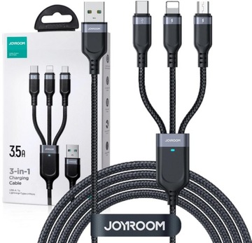 KABEL Joyroom Multi-Use Series S-1T3018A18 Lightning USB-C microUSB 0,3m