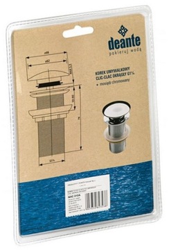 Пробка для умывальника - без перелива NHC 010A