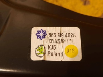 SKODA KODIAK ZVEDÁK OKNO ZADNÍ PRAVÝ 565839462A