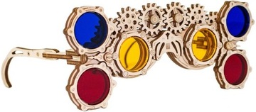 EWA Drewniane Puzzle 3D - Okulary Steampunk