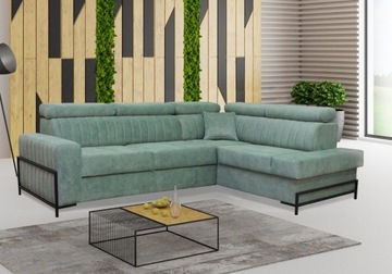 ELEGANCKI NAROŻNIK ZIWI Z FUNKCJĄ SPANIA 270x212