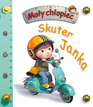 Mały chłopiec Skuter Janka