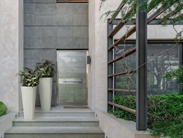 МУЗА вазон для цветов, диаметр 39см высота 41см цвет TAUPE