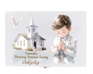 Подарок к Святому Причастию, Сувенирная коробочка, ГРАВИРОВКА Сувенир к Святому Причастию.