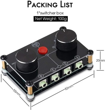 Аудиоселектор Nobsound One Little Bear MC104