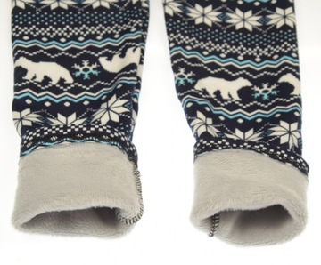 CIEPŁE legginsy 6922G GETRY OCIEPLONE GRUBYM POLAREM NORWESKIE 98/104