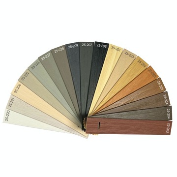 ОБРАЗЕЦ РИСУНКА ДЕРЕВЯННЫХ ЖАЛЮЗИ SUNCOLOR 25 ММ