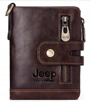 МУЖСКОЙ КОШЕЛЕК JEEP - ПОДАРОК ​​ИЗ НАТУРАЛЬНОЙ КОЖИ