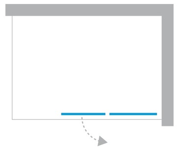 NT AVEXA Шторка для ванны Правая 140x150
