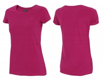 KOSZULKA DAMSKA T-SHIRT 4F TSD350 BAWEŁNIANA S