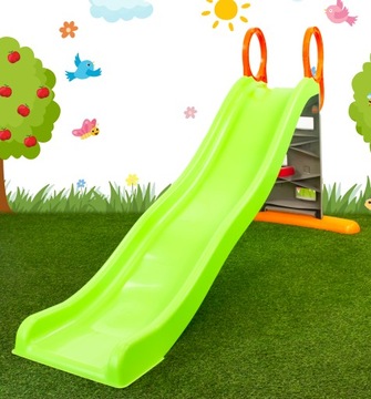 Детская площадка - большой домик с забором, горка 198 см, столик.