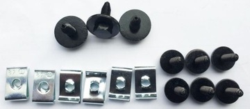 Крышка двигателя, клипсы, Ford Transit 14-18 лет + боковины