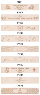 ŚWIECA DO NA KOMUNII +PUDEŁKO DREWNIANE EKO poziom