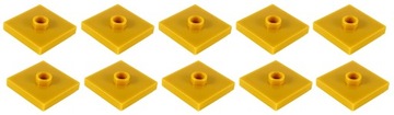LEGO płytka z pinem 2x2 złoty perł 10x 87580 23893