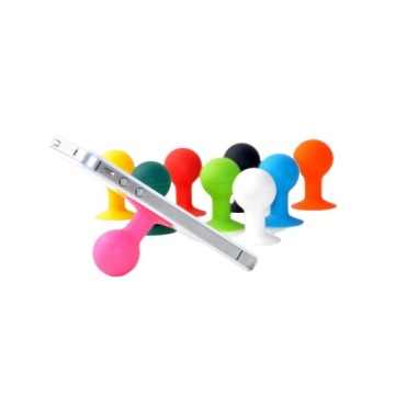 Силиконовый держатель для телефона с присоской и круглой головкой, синий