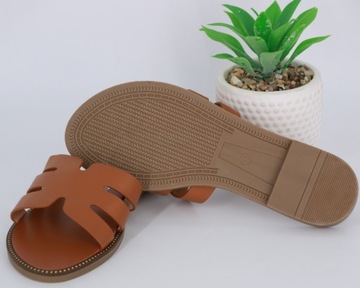 CAMEL ELEGANCKIE KLAPKI SKÓRZANE DAMSKIE LETNIE BUTY DAMSKIE 41