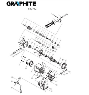 ПЕРЕКЛЮЧАТЕЛЬ ПЕРЕДАЧ ДЛЯ УДАРНОЙ ДРЕЛИ ORIGINAL GRAPHTIE 58G712
