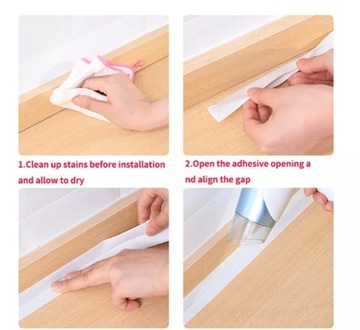 УПЛОТНИТЕЛЬНАЯ ЛЕНТА ДЛЯ ВАННЫ, РАКОВИНЫ, ДУШЕВОГО ПОДДОНА, 38мм