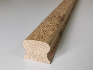 PORĘCZ DĄB pochwyt BALUSTRADA 55x45mm 150cm DĘBOWA